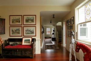 Back hall viewed from kitchen