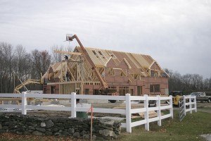 roof framed